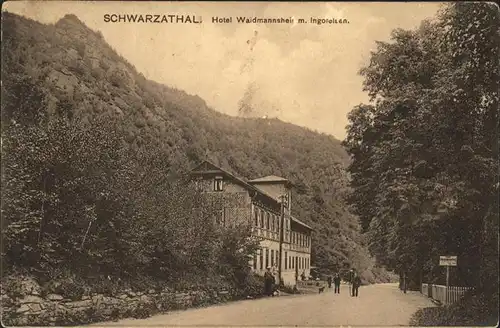 Schwarzatal Hotel Waidmannsheil  Kat. Rudolstadt