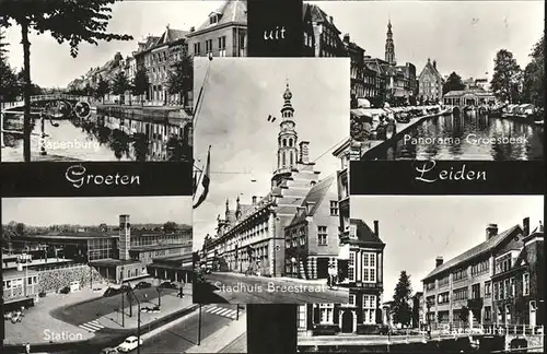 Leiden Stadthuis Breestraat Station Kat. Leiden