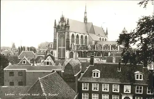 Leiden Gezicht vanat De Burcht Kat. Leiden