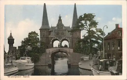 Sneek Waterpoort Schiffe Kat. Sneek