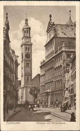 Augsburg Rathaus Perlachturm Kat. Augsburg