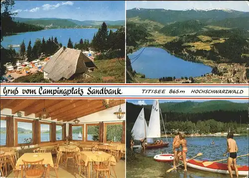 Titisee Campingplatz Sandbank Fliegeraufnahme Kat. Titisee Neustadt
