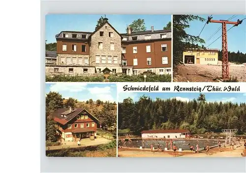 Schmiedefeld Rennsteig Waldbad Filmbuehne Erholungsheim Kat. Schmiedefeld Rennsteig