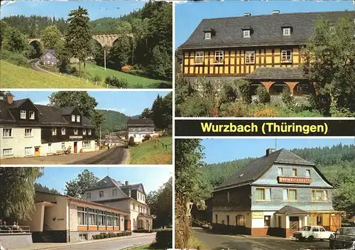 Wurzbach Rathaus u.Gaststaette Heinrichshuette Kat. Wurzbach