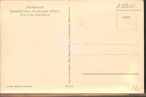 Titschendorf Im Rodachgrund Kat. Wurzbach