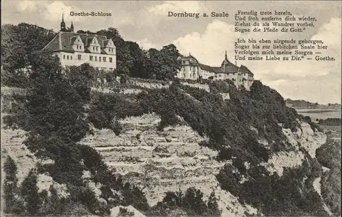 Dornburg Saale Goethe Schloss Kat. Dornburg Saale