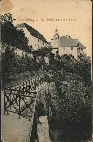 Dornburg Saale Partie am alten Schloss Kat. Dornburg Saale