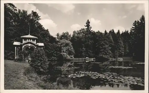 Ebersdorf Thueringen Pavillon am Pfotenteich Kat. Saalburg Ebersdorf