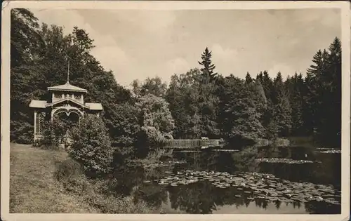 Ebersdorf Thueringen Pavillon am Pfotenteich Kat. Saalburg Ebersdorf