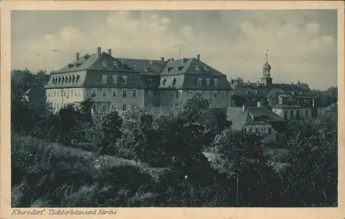 Ebersdorf Thueringen Toechterheim u.Kirche Kat. Saalburg Ebersdorf