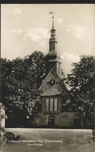 Ebersdorf Thueringen Orts Kirche Kat. Saalburg Ebersdorf