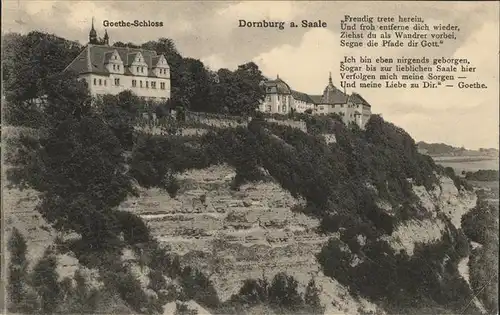 Dornburg Saale Goethe Schloss Kat. Dornburg Saale