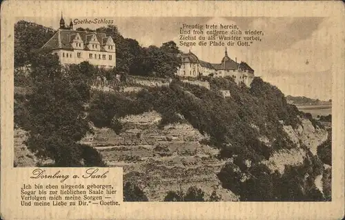 Dornburg Saale Goethe Schloss Kat. Dornburg Saale