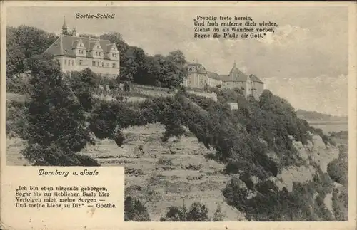 Dornburg Saale Goetheschloss Kat. Dornburg Saale