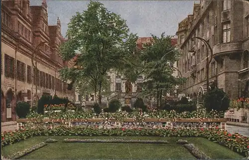 Leipzig Naschmarkt Goethedenkmal  Kat. Leipzig