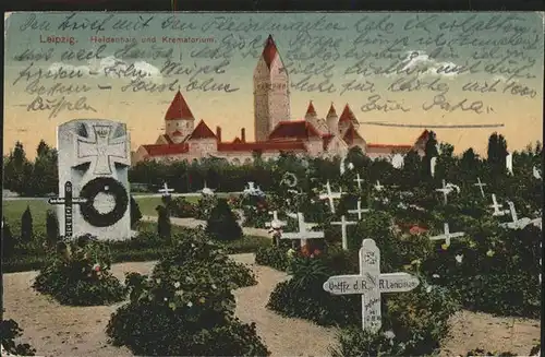 Leipzig Krematorium Heldenhain Kat. Leipzig