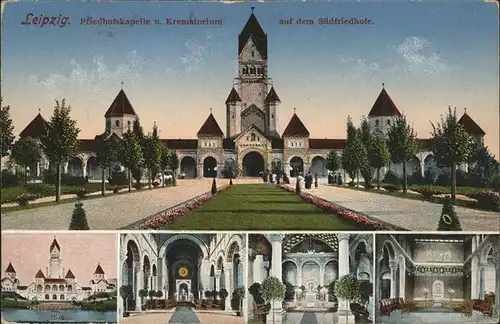 Leipzig Suedfriedhofe Krematorium Kapelle Kat. Leipzig