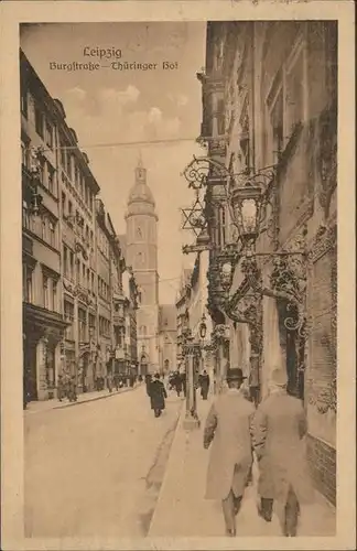 Leipzig Burgstrasse Thueringer Hof Kat. Leipzig