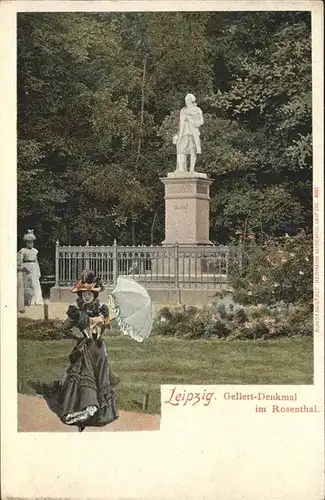 Leipzig Gellert Denkmal Rosenthal Kat. Leipzig