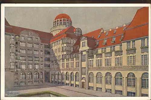 Leipzig Kuenstlerkarte Wuenschmann Architekt Kat. Leipzig