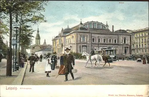 Leipzig Boerse Strassenbahn Kat. Leipzig