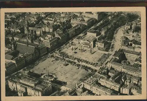 Leipzig Fliegeraufnahme Augustusplatz  Kat. Leipzig