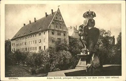 Grimma Altes Schloss jetziges Amstgericht Kat. Grimma