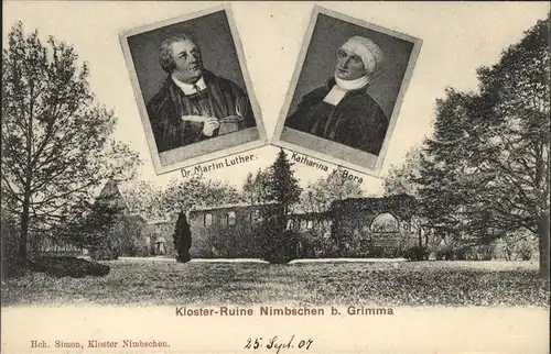 Grimma Kloster Ruine Nimbschen Kat. Grimma