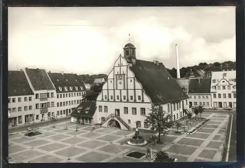 Grimma Rathaus mit Marktplatz Kat. Grimma