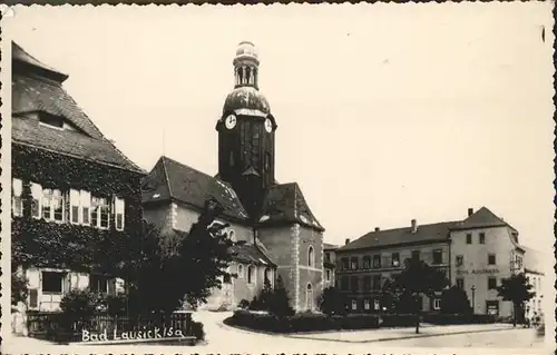 Bad Lausick mit Kirche Kat. Bad Lausick