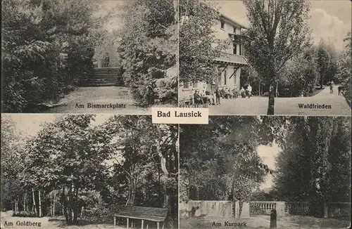 Bad Lausick Bismarckplatz u.Waldfrieden Kat. Bad Lausick