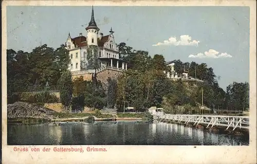 Grimma Gattersburg u.Tonnenbruecke Kat. Grimma