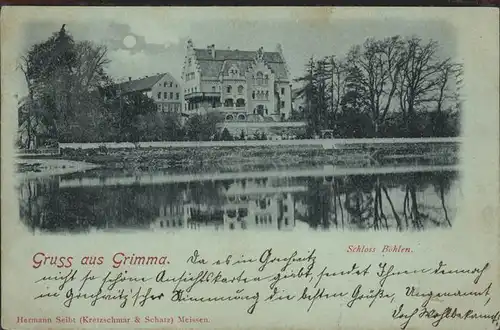 Grimma Schloss Boehlen Kat. Grimma
