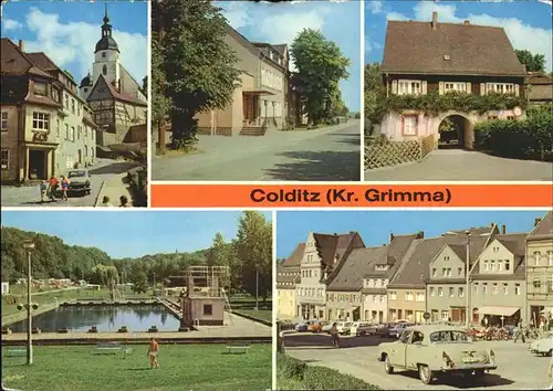 Colditz Sparkasse u.Waldbad Kat. Colditz