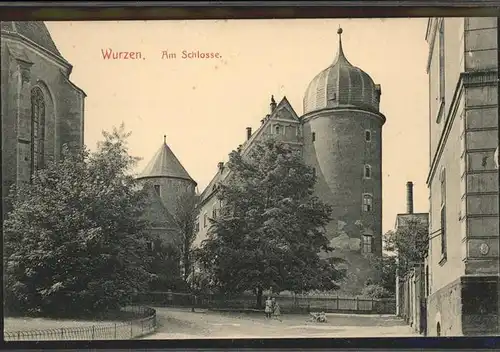 Wurzen Sachsen Partie am Schloss Kat. Wurzen