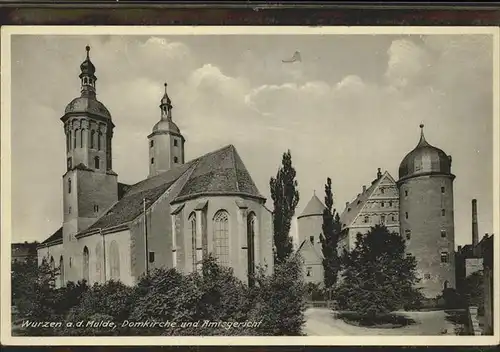 Wurzen Sachsen Domkirche u.Amtsgericht Kat. Wurzen