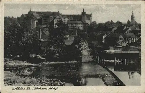 Colditz Blick zum Schloss Kat. Colditz