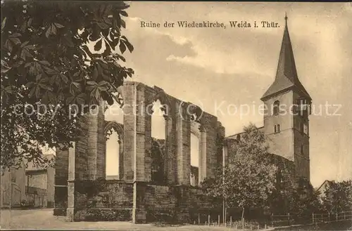 Weida Thueringen Ruine Wiedenkirche Kat. Weida Thueringen