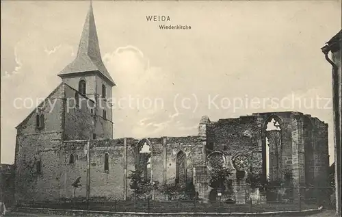 Weida Thueringen Ruine Wiedenkirche Kat. Weida Thueringen