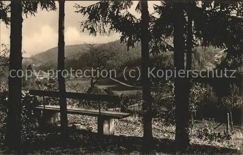 Eisenberg Thueringen Das Muehltal mit Blick auf die Amtsschreibermuehle / Eisenberg /Saale-Holzland-Kreis LKR