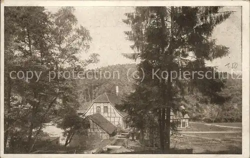 Eisenberg Thueringen Froschmuehle im Muehltal Kat. Eisenberg