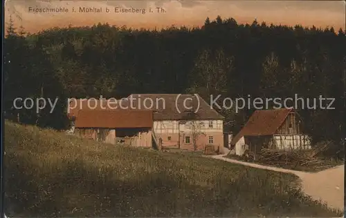 Eisenberg Thueringen Froschmuehle im Muehltal Kat. Eisenberg