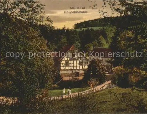 Eisenberg Thueringen Naupoldsmuehle im Muehltal Kat. Eisenberg