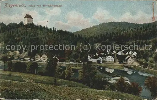 Ziegenrueck Saale Blick von der Naehersaale Kat. Ziegenrueck Thueringen