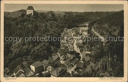 Ziegenrueck Saale von der Waldkanzel Kat. Ziegenrueck Thueringen