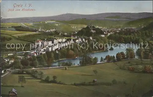 Greiz Thueringen vom Kirchstein Kat. Greiz