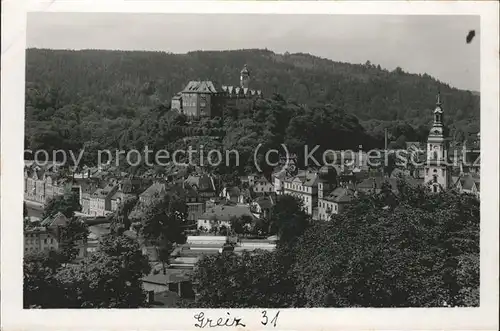 Greiz Thueringen Oberes Unteres SChloss Kat. Greiz