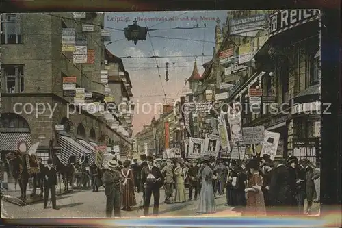 Leipzig Reichsstrasse waehrend der Messe Kat. Leipzig