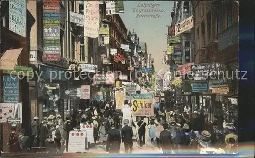 Leipzig Petersstrasse waehrend der Engrosmesse Kat. Leipzig