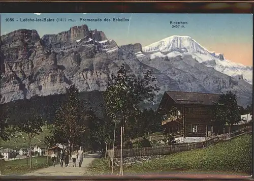 Loeche-les-Bains Promenade des Echelles   Rinderhorn / Leukerbad /Bz. Leuk